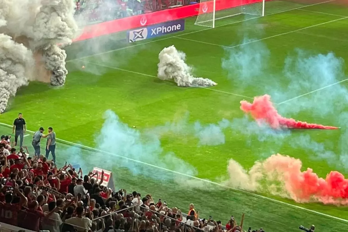 İsrail'de olaylı maç kavga çıktı maç iptal oldu