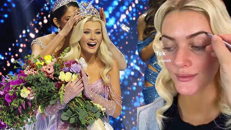 Kainat güzelinin “makyajsız” halini görenler tanımakta zorlum cekti