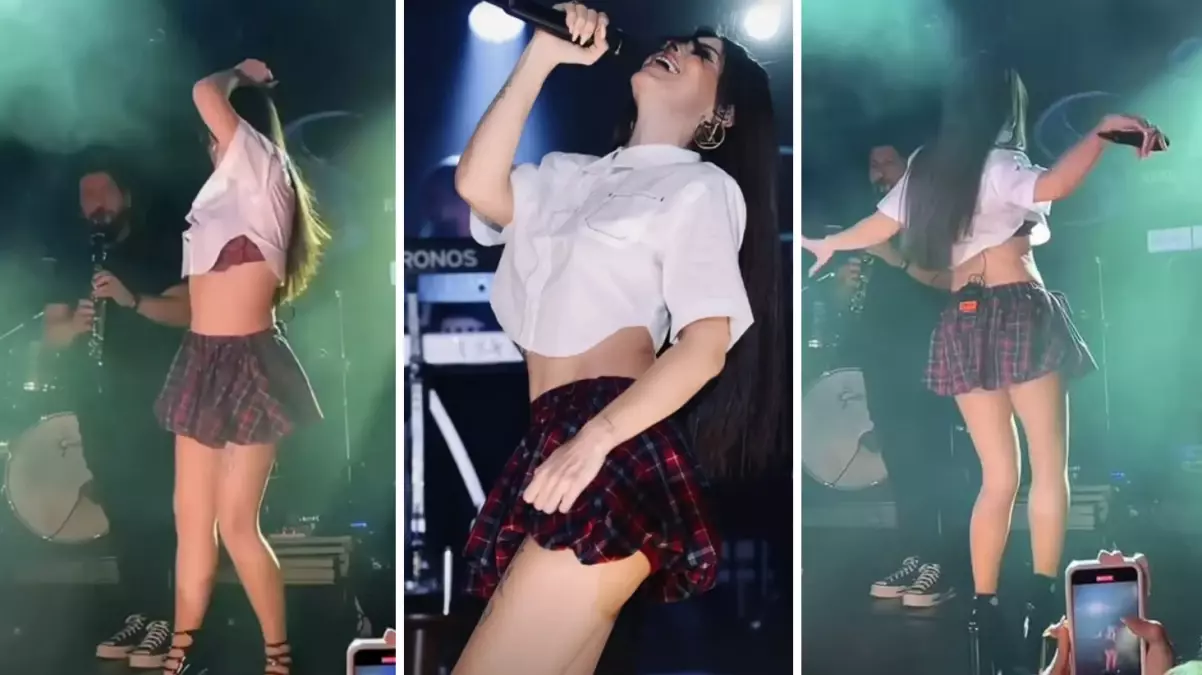 Kolej kıyafetiyle sahneye çıkan Simge Sağın, itirafıyla şaşırttı teday asagda