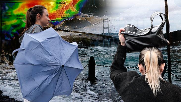 İstanbul'da yagis başladı şiddetli yağmur devam ediyor