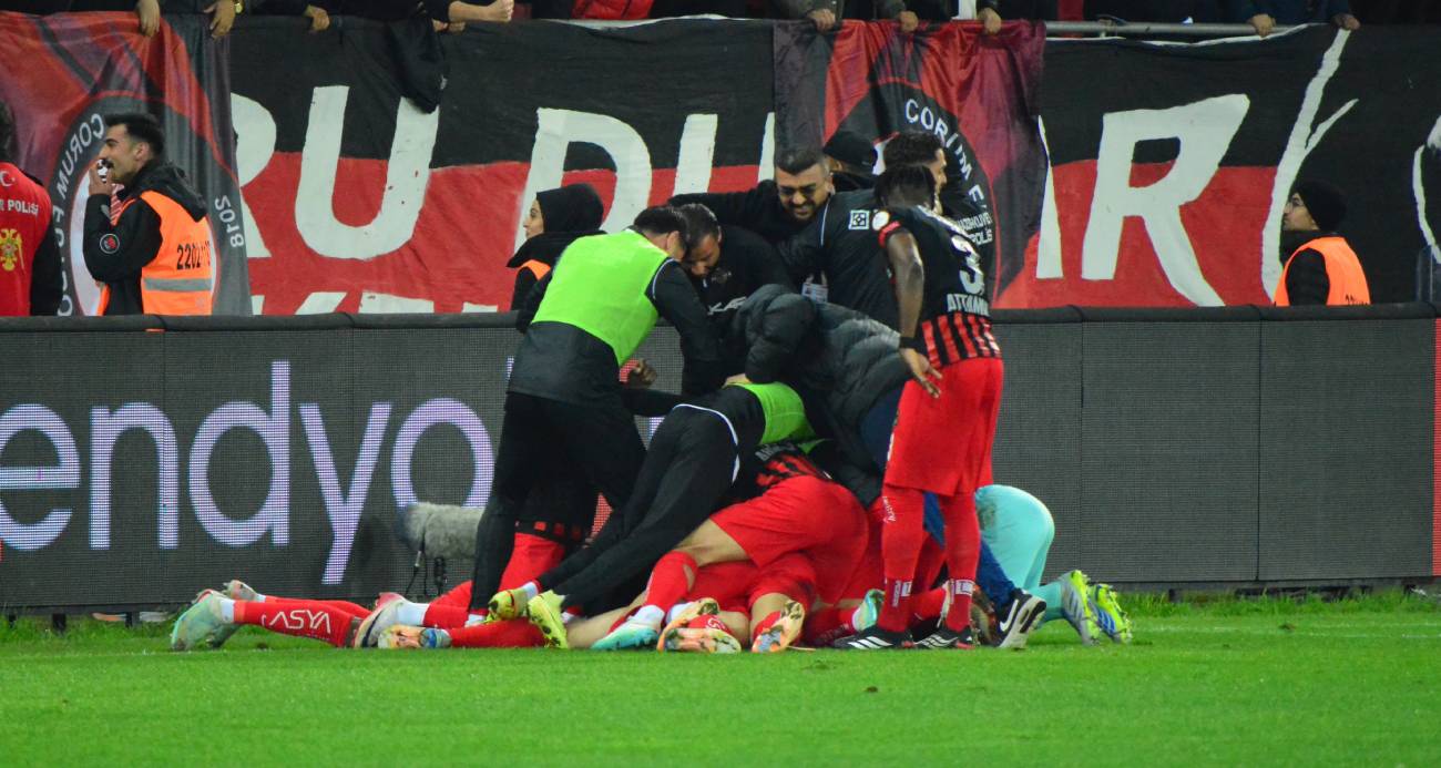 Trendyol 1. Lig: Çorum FK: 2 - Bodrum FK: 0 şampiyona az kaldi
